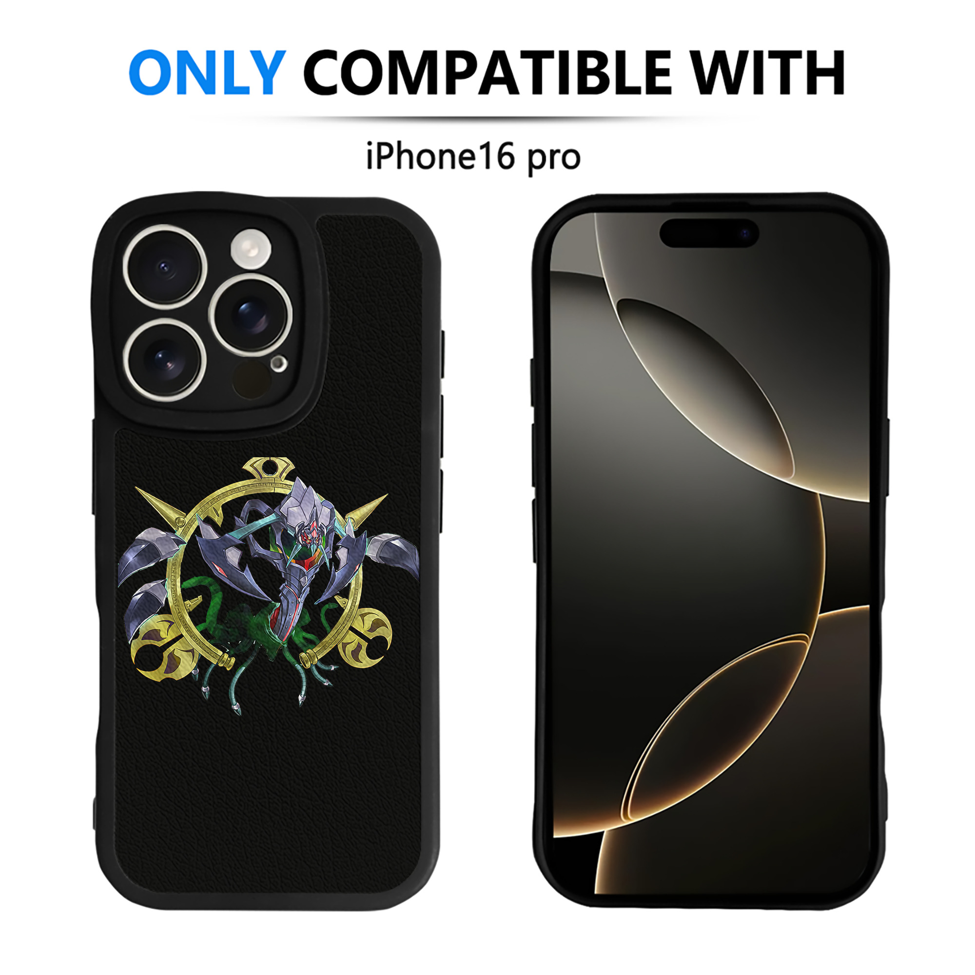 （画像用） 遊☆戯☆王 Yu-Gi-Oh! 【iPhone 16シリーズ対応】シリコンスマホケース（レザー調） 材質：シリコン